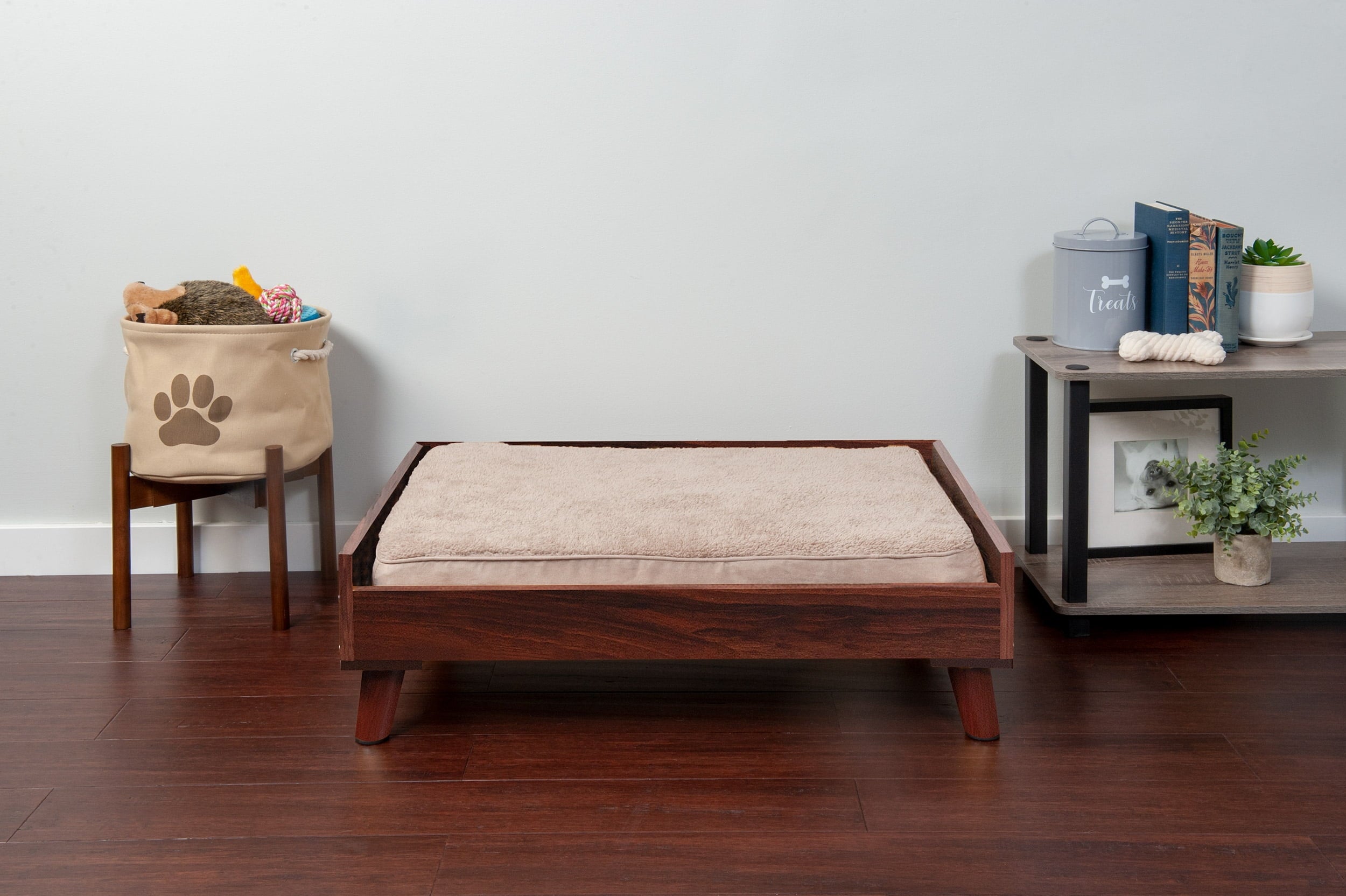 FurHaven Pet Products Bed Frame for Pet Beds - Walnut, Medium