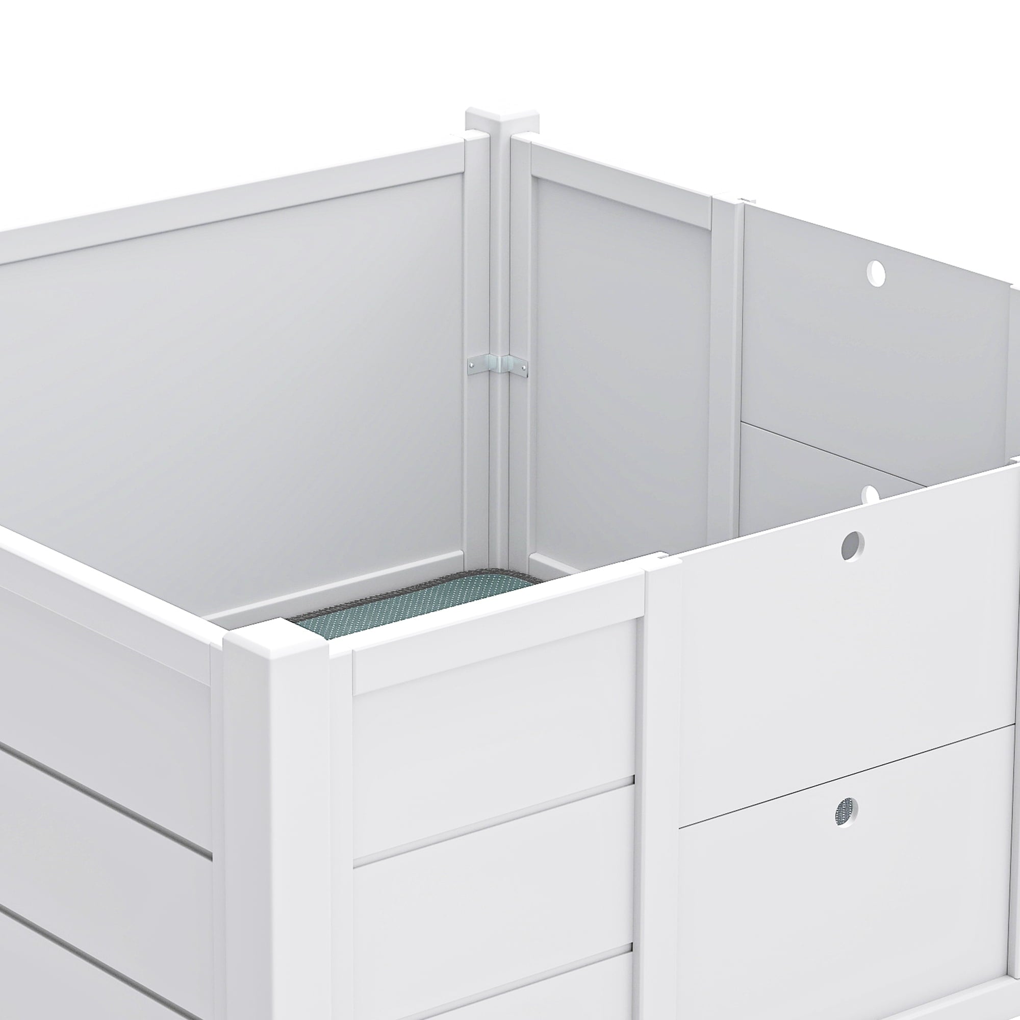 Uforic Whelping Box for Dogs, 39.4" L x 39.4" W Large Dog Bed Birthing Box Indoor with Removable Doors, Washable Pads, Portable Puppy Brooder for Puppies