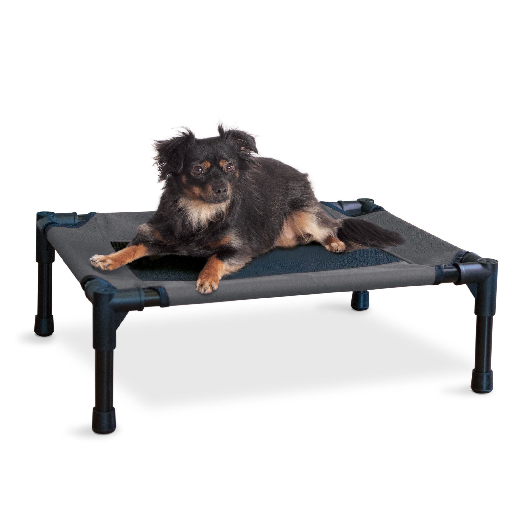K&H Pet Products Original Pet Cot Elevated Dog Bed Taupe/Black Mesh X-Large 50 X 32 X 9 Inches