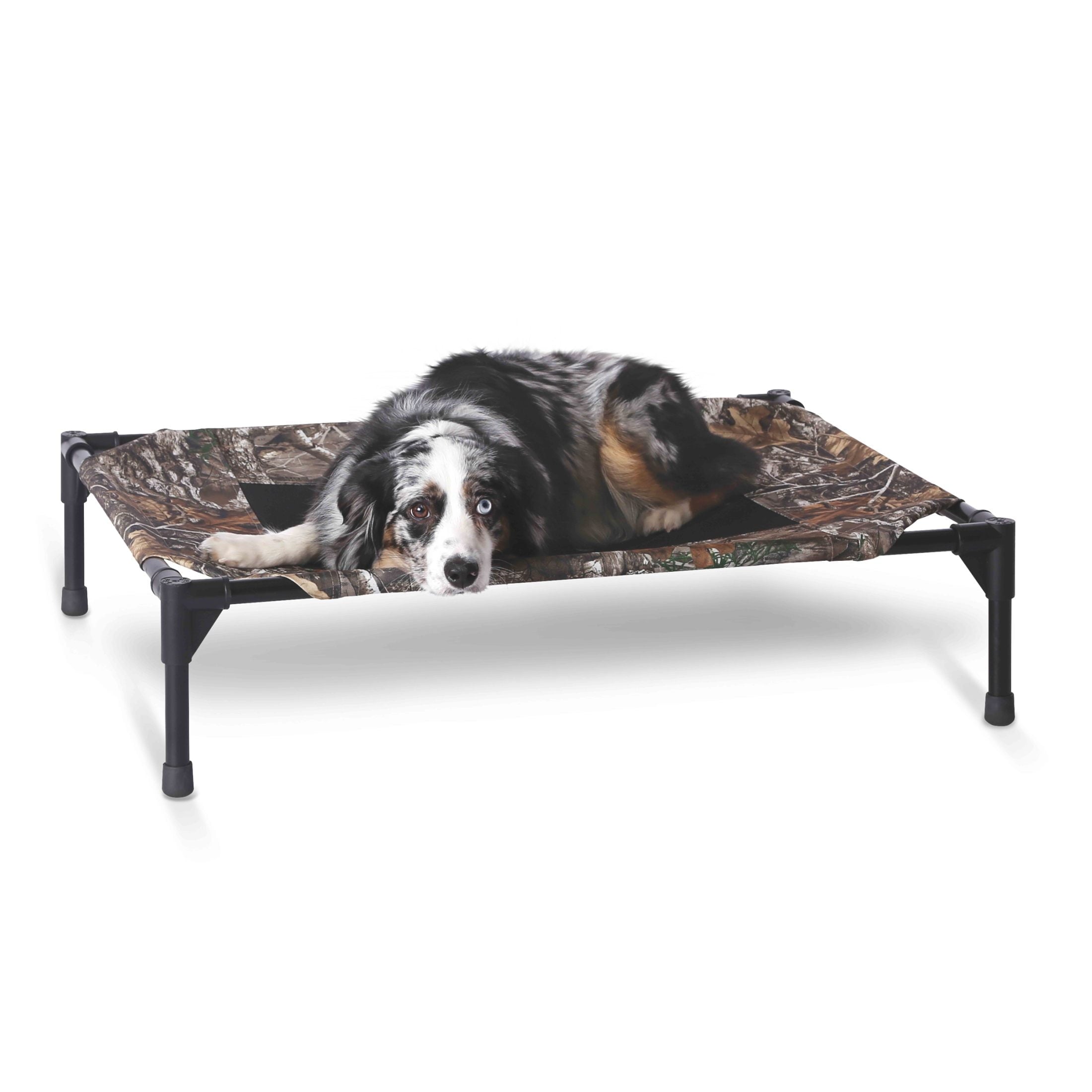 K&H Pet Products Original Pet Cot Elevated Dog Bed Taupe/Black Mesh X-Large 50 X 32 X 9 Inches