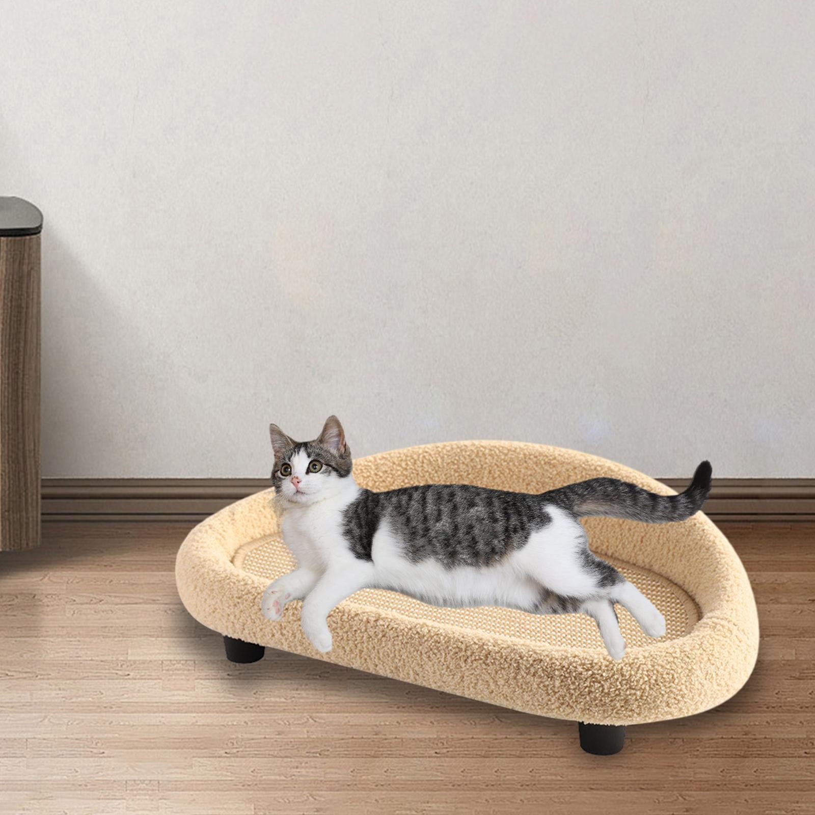 Menolana Pet Sofa Bed Sisal Cat Scratcher Protect Furniture Comfortable Cat Bed Nests Wear Resistant for Small Medium Cats Indoor Cats