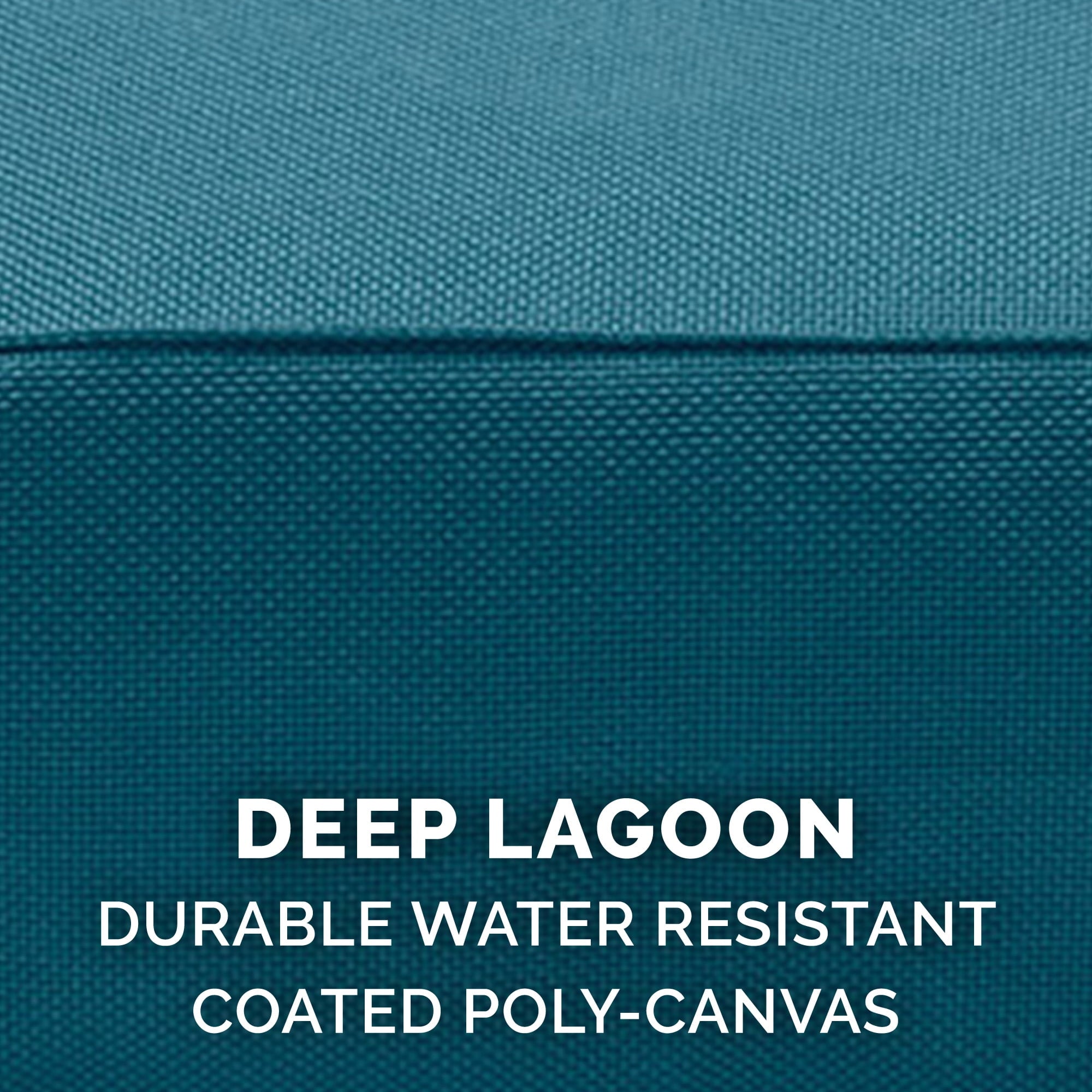 FurHaven Pet Products Indoor/Outdoor Oxford Orthopedic Deluxe Mattress Pet Bed for Dogs & Cats - Deep Lagoon, Medium