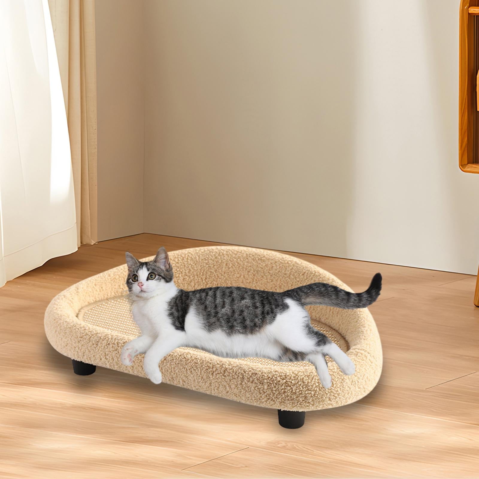 Menolana Pet Sofa Bed Sisal Cat Scratcher Protect Furniture Comfortable Cat Bed Nests Wear Resistant for Small Medium Cats Indoor Cats