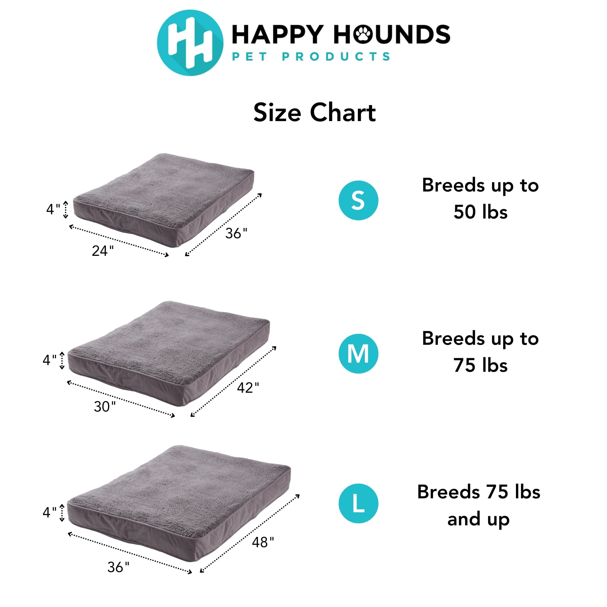 Happy Hounds Daisy Deluxe Sherpa Supportive Dog Bed, Crimson, Large (48 x 36 in.)