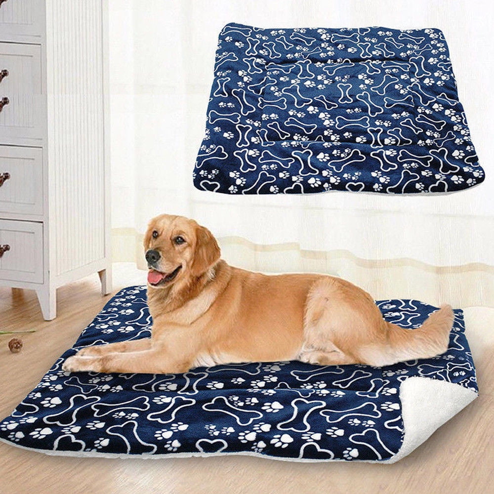Cute Dog Bed Crate Pad Mat, Pet Kennel Pad Cage Cushion for Large Medium Small Dog Cat