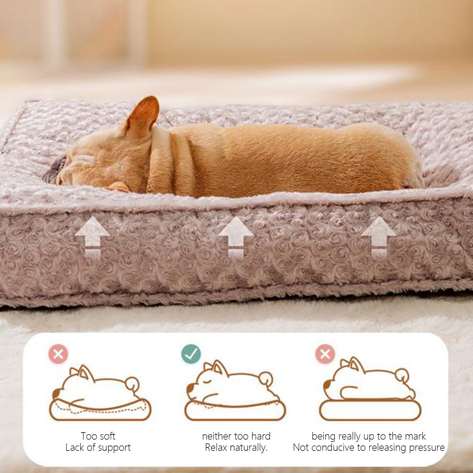 AZXY Dog Beds for Large Dogs,Cat Bed,Medium Dog Beds On Sale,Indestructible Washable Chew Proof Comfort Dog Bed Small Crate