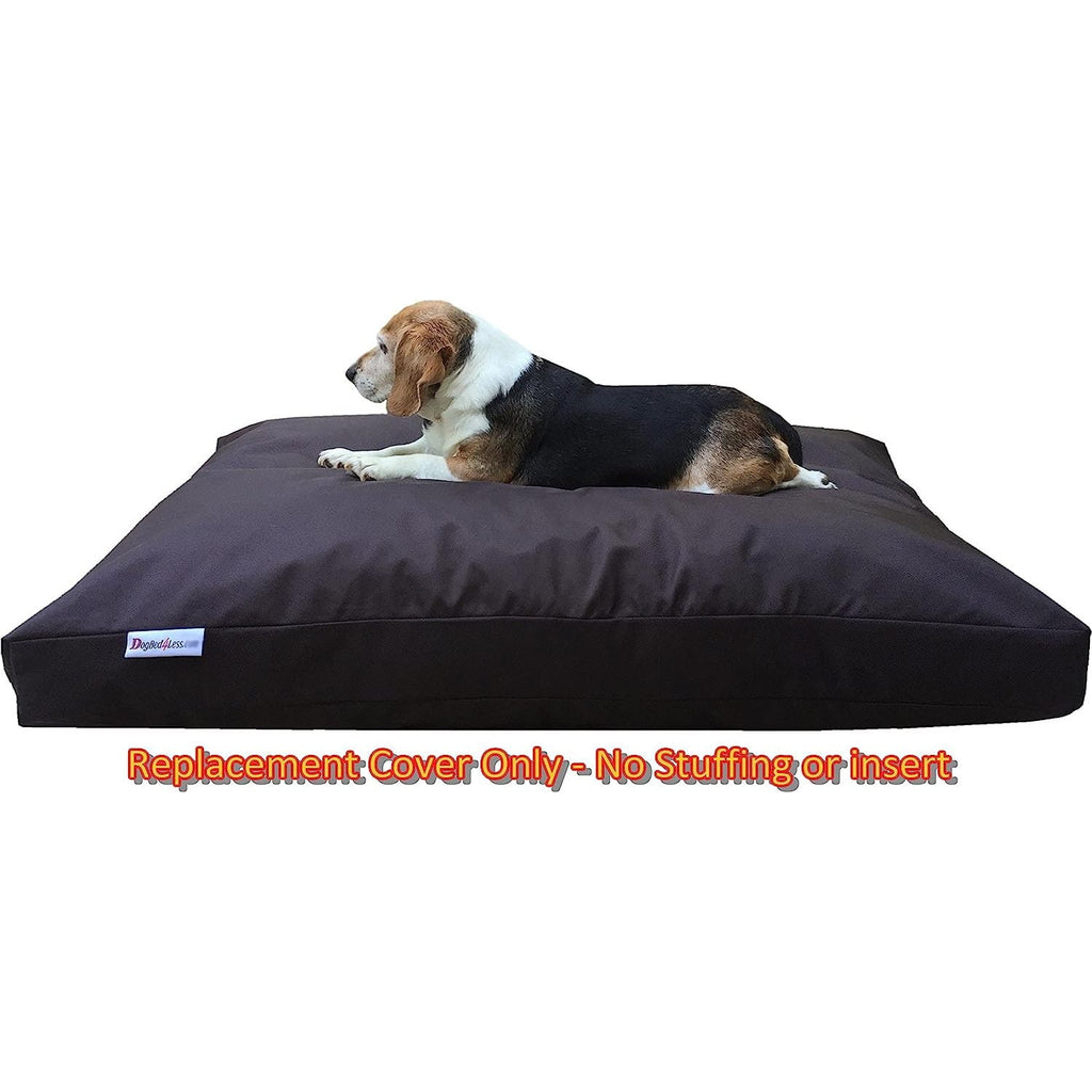 Bilot Large 1680 Ballistic Heavy Duty Dog Pet Bed External Zipper Duvet Cover - Replacement Cover , 41X27X4 Inches, Seal Brown