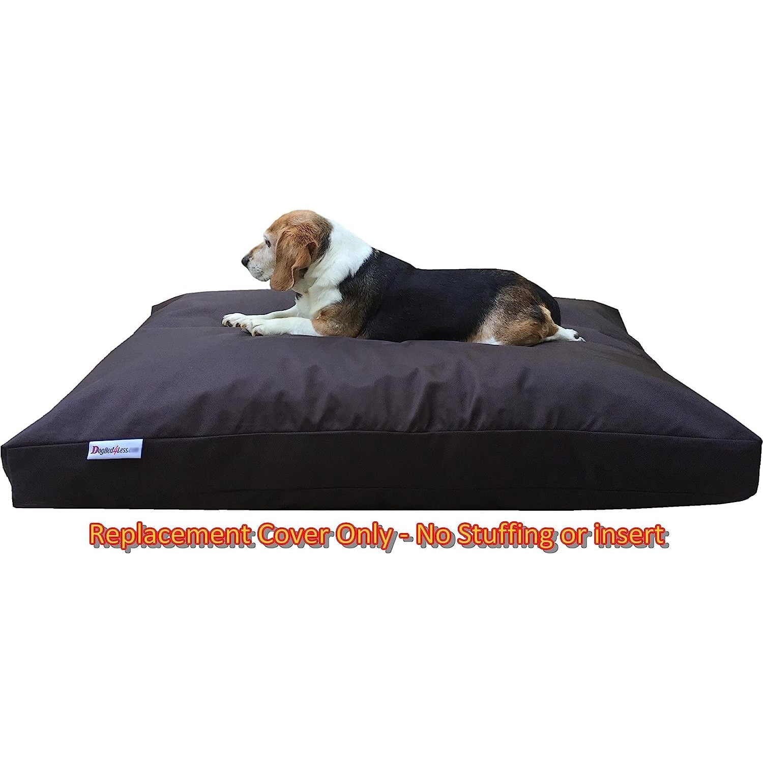 Bilot Large 1680 Ballistic Heavy Duty Dog Pet Bed External Zipper Duvet Cover - Replacement Cover , 41X27X4 Inches, Seal Brown