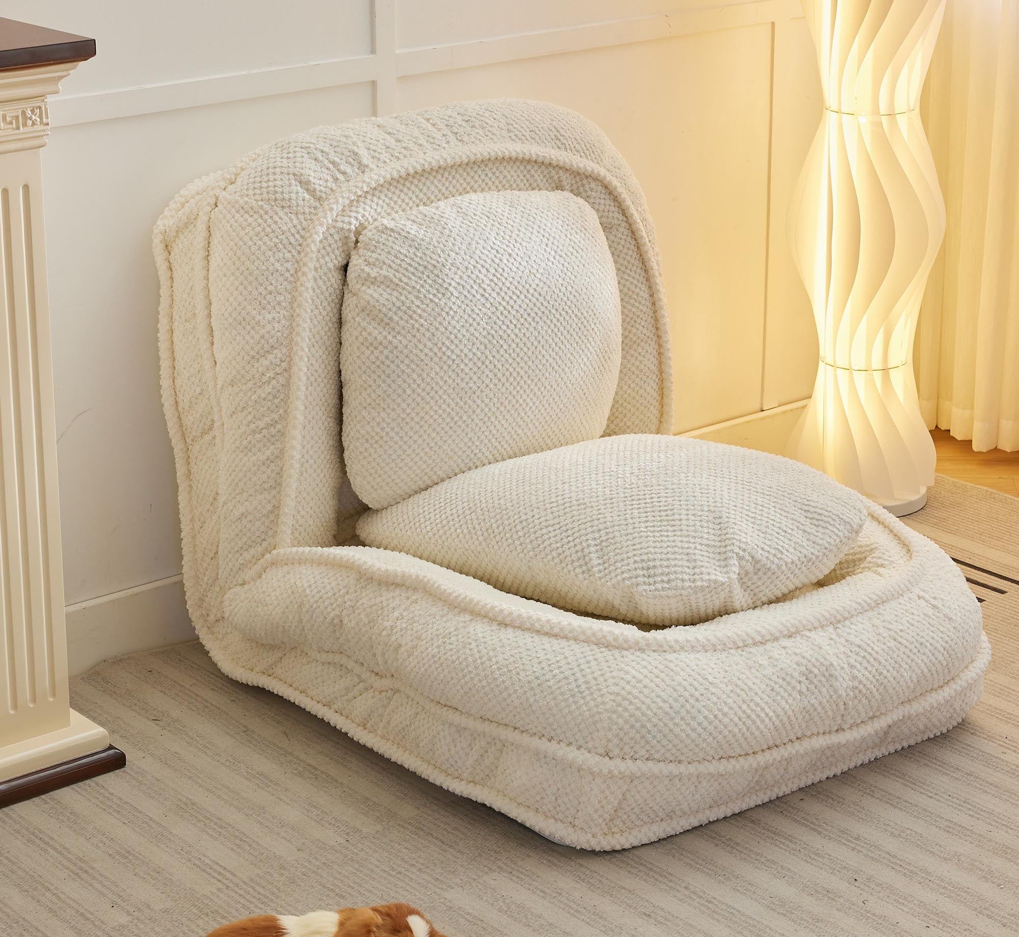 Human Dog Bed ,Lazy Sofa Couch ,5 Adjustable Position,sit,sleep,fold,suit to put in bedroom, living room ,Space Saving Design
