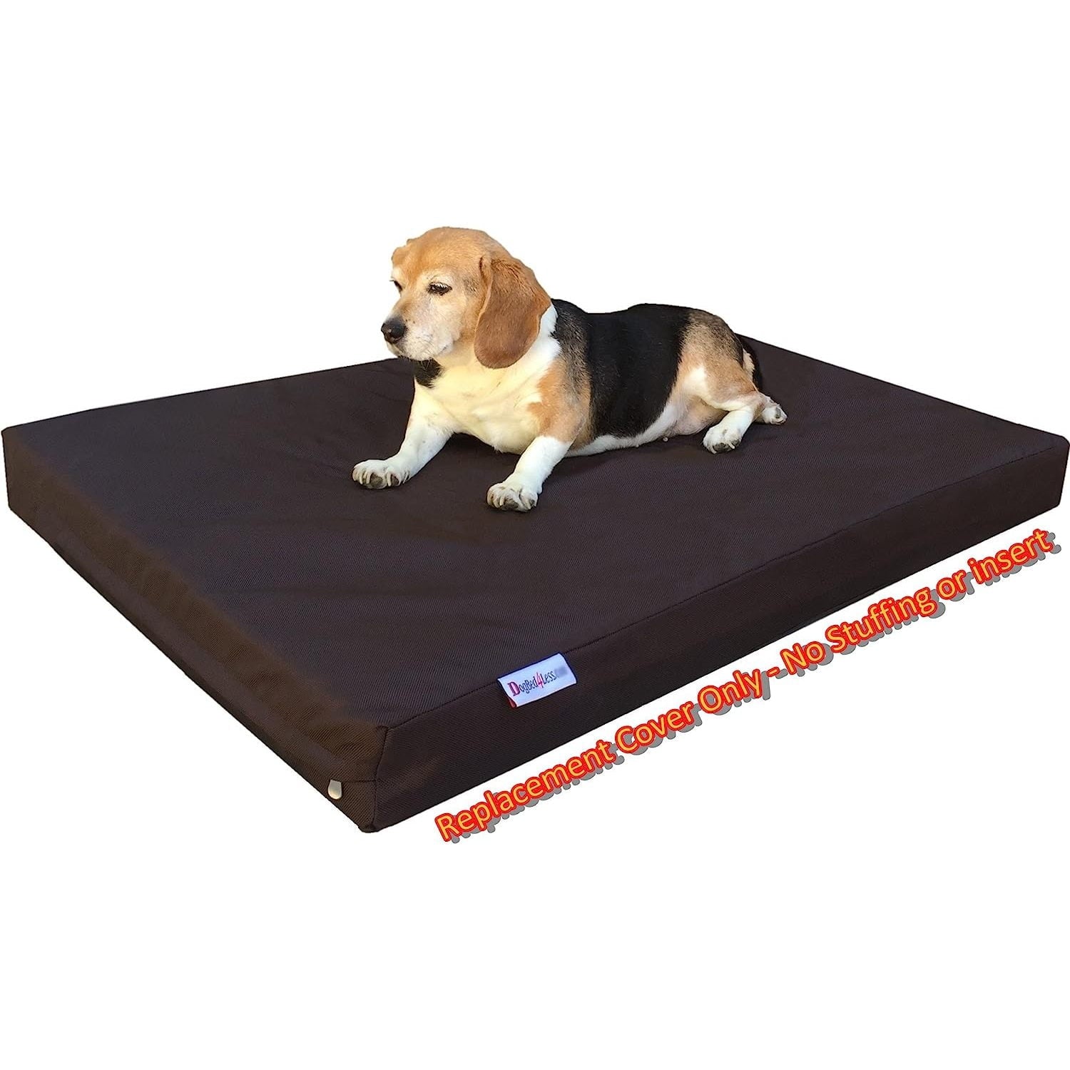 Bilot Large 1680 Ballistic Heavy Duty Dog Pet Bed External Zipper Duvet Cover - Replacement Cover , 41X27X4 Inches, Seal Brown