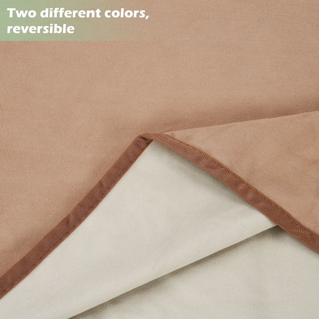 Catalonia Waterproof Throw Blankets for Beds, All Ages, People and Pets, Camel/Taupe, 60" x 80"