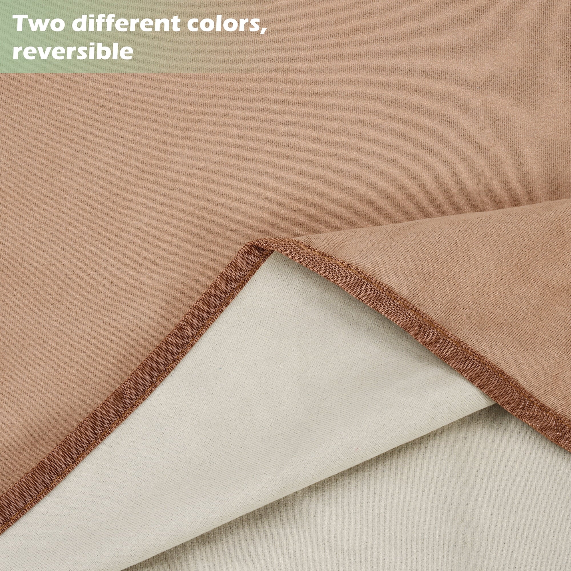 Catalonia Waterproof Throw Blankets for Beds, All Ages, People and Pets, Camel/Taupe, 60" x 80"