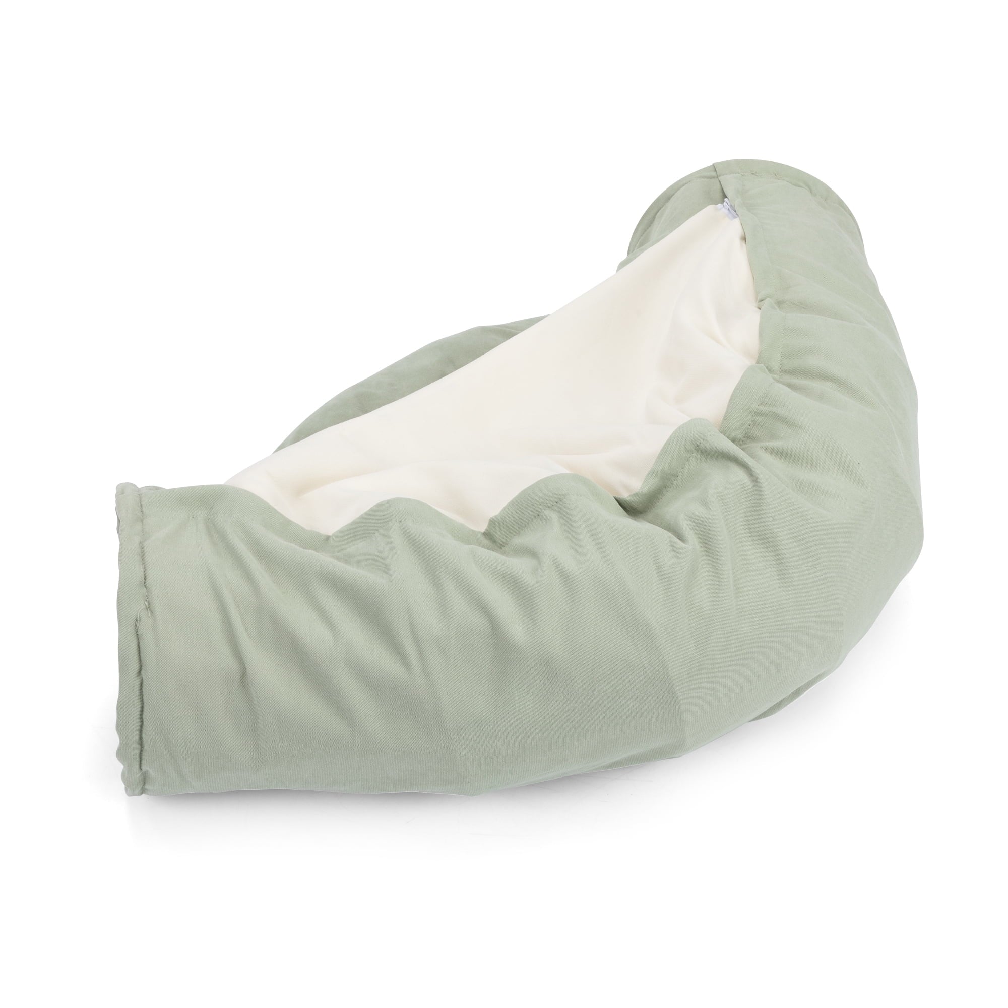 Coziwow 2-in-1 Cat Tunnel Tube Cat Tunnel Bed W/ Washable Bed Collapsible Kitty Toy, Green