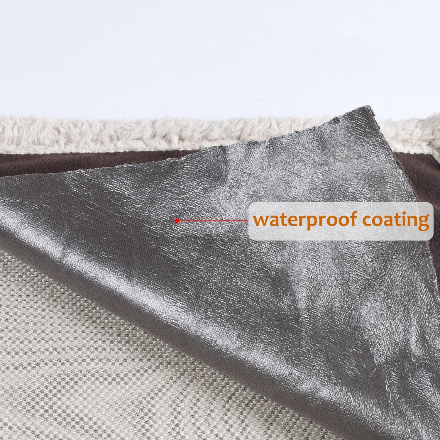 Catalonia Waterproof Fleece Blanket, Reversible Sherpa Throw Blanket, Premium Furniture Protector Plush Blanket, 80” x 60”